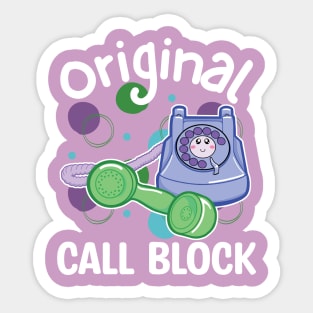 Original Call Block Kawaii Phone Sticker